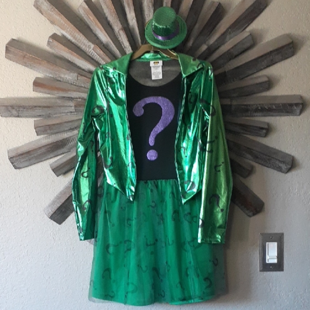 Batman Green Riddler Girls Costume - Picture 1 of 4